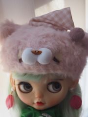 ハンドメイド☆ネオブライスサイズ帽子(シロクマさん) ネオブライスサイズ帽子☆ネムネムしろくまさん - メルカリ