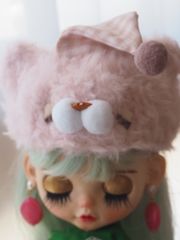 ハンドメイド☆ネオブライスサイズ帽子(シロクマさん) ネオブライスサイズ帽子☆ネムネムしろくまさん - メルカリ