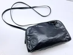 良好品　HUNTING　WORLD　ハンティングワールド　ロゴ　バチュー　ショルダーバッグ　黒