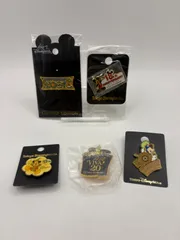 ディズニー アニバーサリー記念ピンバッジ 5点セット