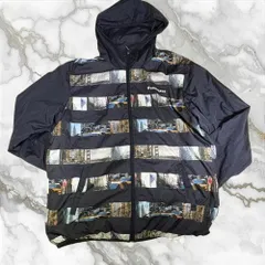 ヴィンテージ Converse ストライプ柄 ナイロンジャケット a35