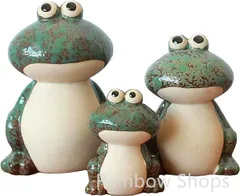 【新品未使用】オブジェ インテリア おしゃれ 置物 飾り カエル 置物オブジェ 緑( グリーン)