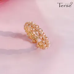 リング 指輪 フォークリング ゴールド ベビーパール パール 編み込み レース模様 華奢 上品 大人 肌なじみ良い シンプル 飽きがこない 長く愛用 オフィス 仕事 通勤 シャツ ブラウス フォーマル カジュアル  新生活 春コーデ 母の日 送料無料