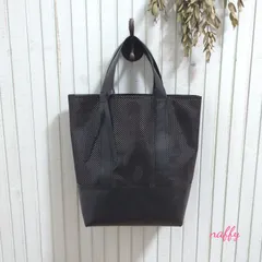ALLブラック☆コンビレザートートバッグ