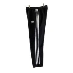 adidas　デザインパンツ　トレフォイルロゴ　刺繍　Oサイズ　ワンポイント