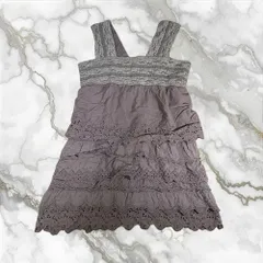 00's vintage ヴィンテージ コットン ティアード ワンピース a46