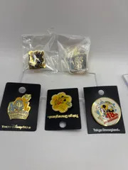 【開封・未開封混在 5点セット】東京ディズニーランド／シー アニバーサリーピンバッチ