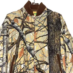 USA製 90s Ideal SKYLINE CAMO Cotton Zip JKT M スカイラインカモ リアルツリーカモ ラグラン 迷彩 総柄 紅葉 古着