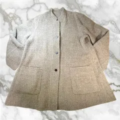 00's vintage ヴィンテージ グレー ノーカラージャケット b10