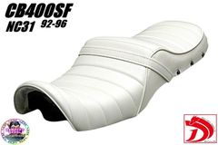 W650 W400 鋲打ち 黒 白 皮 タックロール シート - メルカリ