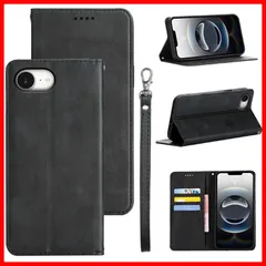 【在庫セール】耐衝撃 ケース ケース 財布型 マグネット カード収納 PUレザー 手帳型 スタンド機能付き 手帳型 カバー 5色(適用 スマホケース 16e iPhone16E いPhone 適用 ケース手帳型) 適用 手帳型ケース (ブラック) 16E iP