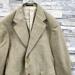 Burberrys バーバリーズ ヘリンボーン2Bテーラードジャケット サイドベンツ 背抜き 三陽商会 ベージュ 96 86 170 M~L相当 日本製