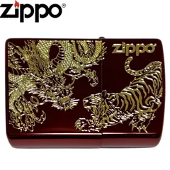 ZIPPO beside-D&T RED 虎 龍 和柄