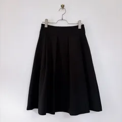 【NOLLEYS】ノーリーズ(36)フレア ひざ丈スカート 無地 タック入り　日本製