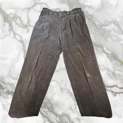 00's vintage ヴィンテージ コーデュロイ プリーツパンツ b37