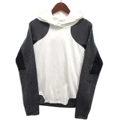 アンダーアーマー UNDER ARMOUR コールドギア フード シャツ パーカー 裏起毛 長袖 グレー ホワイト MD