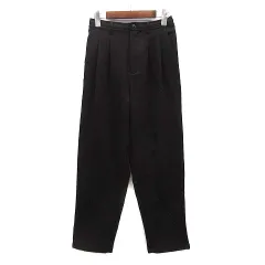 センスオブプレイス バイ アーバンリサーチ Sense of Place by Urban Research ウールライク ダブルタック テーパードパンツ ブラック 黒 M 2024AW