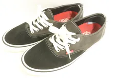 【中古】 VANS メンズスニーカー 29 authentic pro VANS 29 黒 ブラック 緑 グリーン ロゴ
