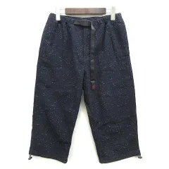 グラミチ GRAMICCI ネップウール クロップド クライミング パンツ ネイビー 紺 M GMP-12F006