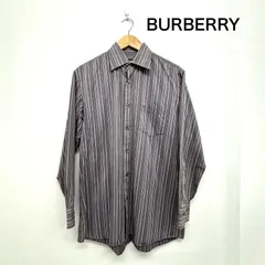 バーバリー ストライプシャツ ワンポイント メンズ M ISItems【USED】【古着】【中古】50148489