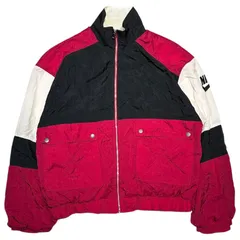 NIKE(ナイキ) 90's Old Zip-Up Blouson 90年代 オールド ジップアップ ブルゾン H4-04-06-GTI L ブラック×ワインレッド×ホワイト
