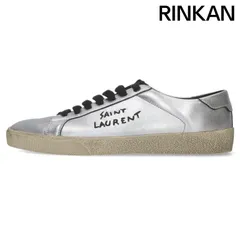 サンローランパリ 587244 ロゴ刺繍ローカットスニーカー メンズ 42 ※12