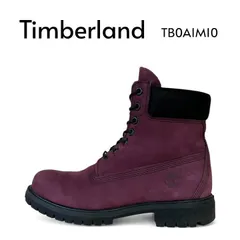 Timberland ティンバーランド TB0A1M10 6インチプレミアムブーツ スエード 7ホール 防水 保温性 7.5 25.5cm ダークレッド ワインレッド ★M122
