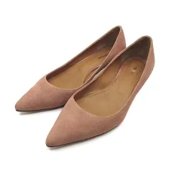 ピッピシック PIPPICHIC パンプス PP16-CHRISTEL-CAT11 ポインテッドトゥ 5cmヒール スエード スモーキーピンク 35.5 約22.5cm 日本製