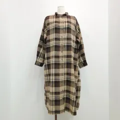 日本製のCHECKパータンシャツ ロング丈 ONE PIECE オーバーサイズ
