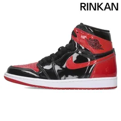 ナイキ  AIR JORDAN 1 RETRO HIGH OG Patent Bred 555088-063 エアジョーダン1レトロハイスニーカー メンズ 27cm