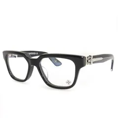 クロムハーツ CHROME HEARTS VAGILLIONAIRE II ダガー 眼鏡 メガネフレーム セルフレーム 度なし ブラック 54□19 152 ☆AA★のサムネイル