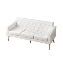  ソファー 3人掛け カウチソファ リビングソファ 肘付き オットマン おしゃれ PVCレザータイプ 合皮 お掃除ロボット通れる東京倉庫から発送   