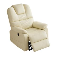  電動リクライニングソファー ソファー 1人掛け USB付き ゲーミングチェア PU 105°-160°   