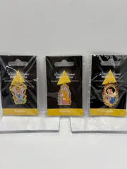 【未開封】ディズニープリンセス ピンバッジ 3点セット（シンデレラ／オーロラ／白雪姫）100周年記念