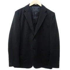 無印良品 良品計画 美品 テーラードジャケット ブレザー 長袖 シングル センターベント 薄手 黒 ブラック M