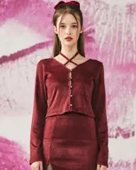 XERO(ゼロ) GIRLS PLANET(ガルプラ) ウィトニー アンゴラ カーディガン S