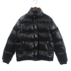 モンクレール MONCLER エベレスト EVEREST ダウンジャケット フード収納 ナイロン ジップアップ ロゴ デカワッペン 黒 ブラック 2のサムネイル