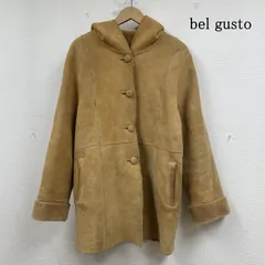古着 bel gusto ムートン コート ジャケット ラムレザー 本革 スウェード 本革 ボタン レディース 11号 ISItems【USED】【古着】【中古】50148401