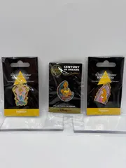 ディズニー ピンバッジ 3点セット（シンデレラ/ポカホンタス/オーロラ姫）100周年シリーズ