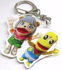 ぽこピー ぽこぴー パペット アクリルキーホルダー ぽんぽこ