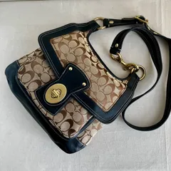 Rare Coach 65th Limited Edition y2k Signature Legacy Turnlock Bag Shoulder Bag Black