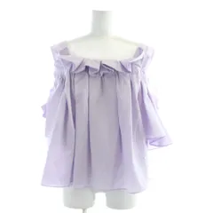 スナイデル SNIDEL 25SS オフショルリボンブラウス シャツ 長袖 F 紫 パープル SWFB252097 /AP