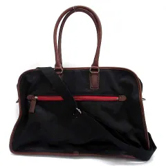 タケオキクチ TAKEO KIKUCHI 2WAY ボストンバッグ ビジネスバッグ ナイロン レザー ネイビー ブラウン