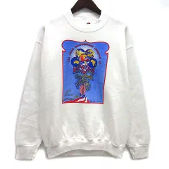 フルーツオブザルーム FRUIT OF THE LOOM 第9回国際会議 スウェット トレーナー 裏起毛 白 ホワイト M USA製 90s ヴィンテージ