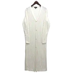 セオリー Theory ワイドリブ ニット ロング カーディガン EMPIRE WOOL WIDE RIB CARDI アイボリー S 1103707