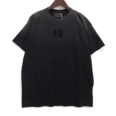 エフオージー フィアオブゴッド FOG FEAR OF GOD 7TH コレクション FG TEE Tシャツ 加工 半袖 M 黒 ヴィンテージブラック ☆AA★