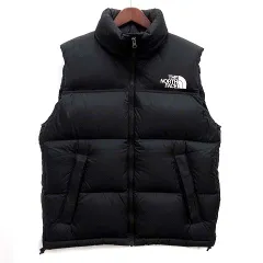 ザノースフェイス THE NORTH FACE ヌプシ ダウンベスト S 黒 ブラック ND92232 美品