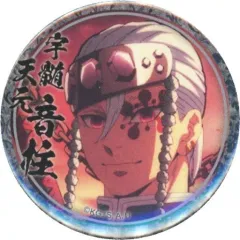 【中古】バッジ・ピンズ 宇髄天元(左ネームロゴ/夕方背景) 「鬼滅の刃 遊郭編 キャラクター絵巻カフェ in ufotable Cafe×マチ★アソビCAFE 第四期 44mmくじ引き缶バッジ(宇髄天元)」