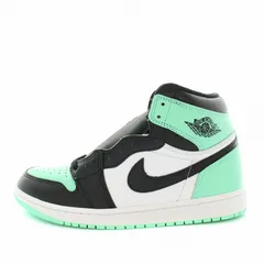 ナイキ NIKE エアジョーダン1ハイOGグリーングロー AIR JORDAN 1 RETRO HIGH OG Green Glow スニーカー シューズ ハイカット レザー タグ付き US10 黒 ブラック 緑 グリーン DZ5485-130 /YT