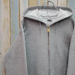 HA72☆カーハート☆ジップアップスウェットパーカー☆ワンポイントロゴタグ☆L